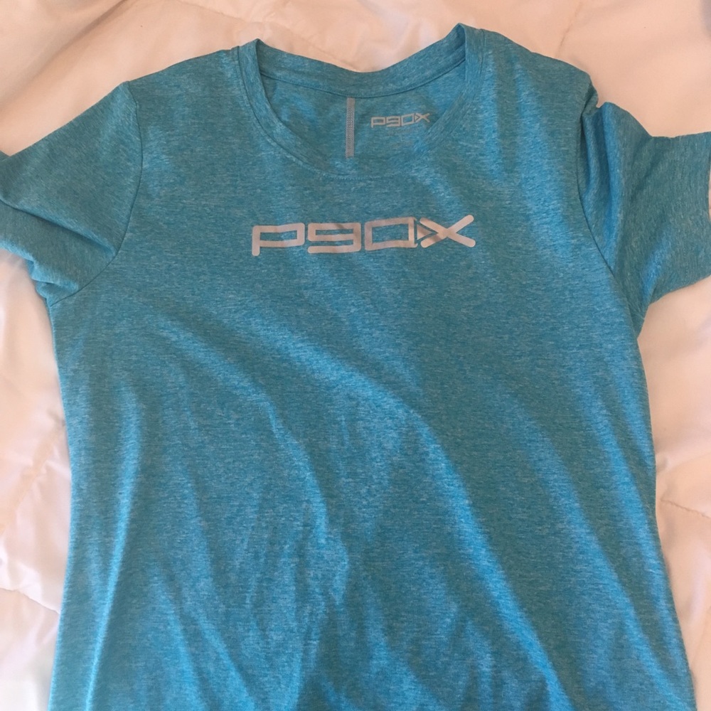 Blue P90X shirt